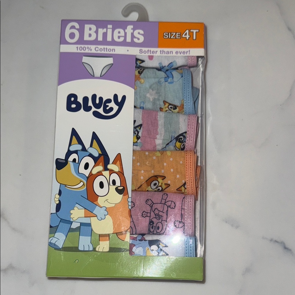 New Kids Briefs 6-Pack - Blue, Pink, Orange